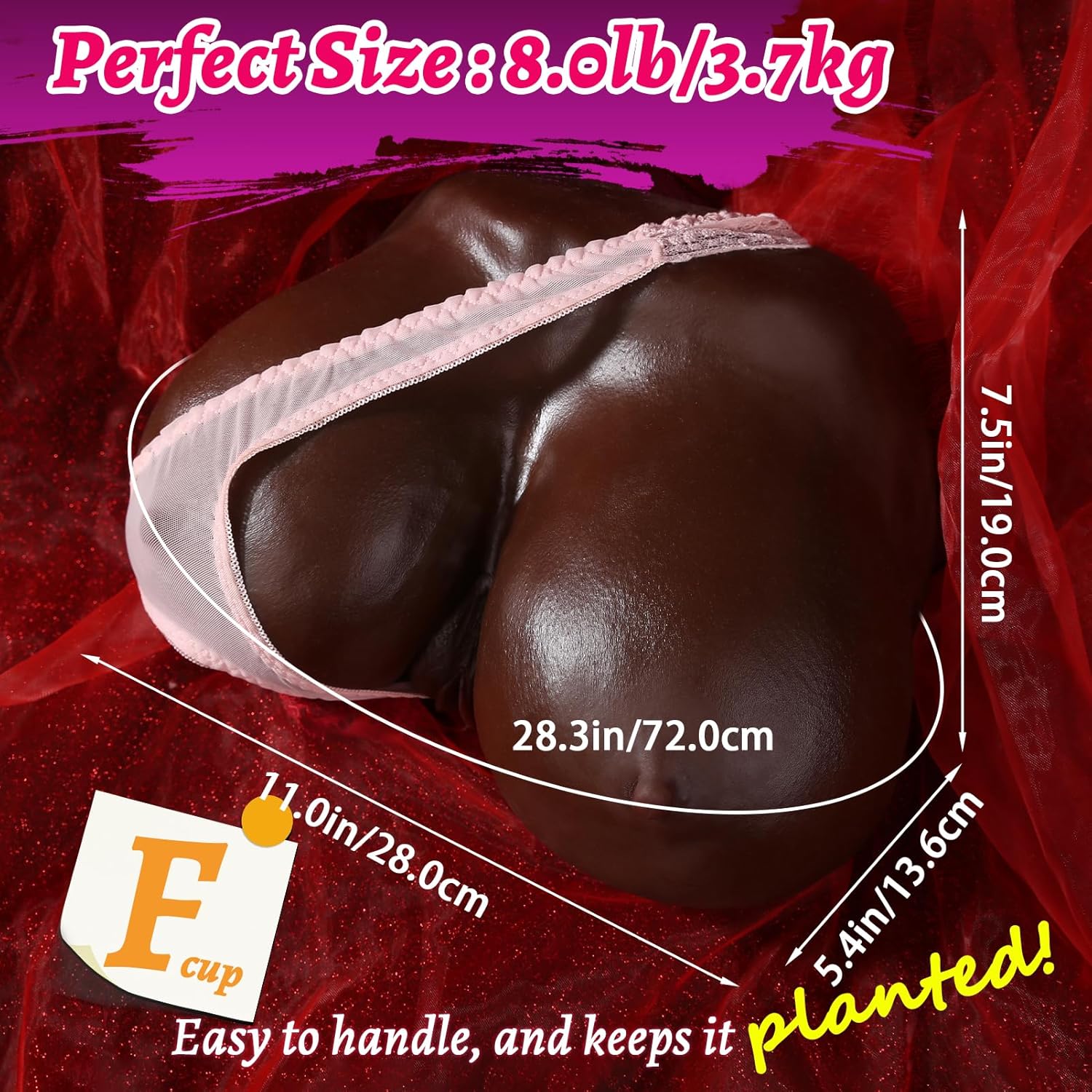 8lb Life Size Breast Torso with Soft Jelly Feel