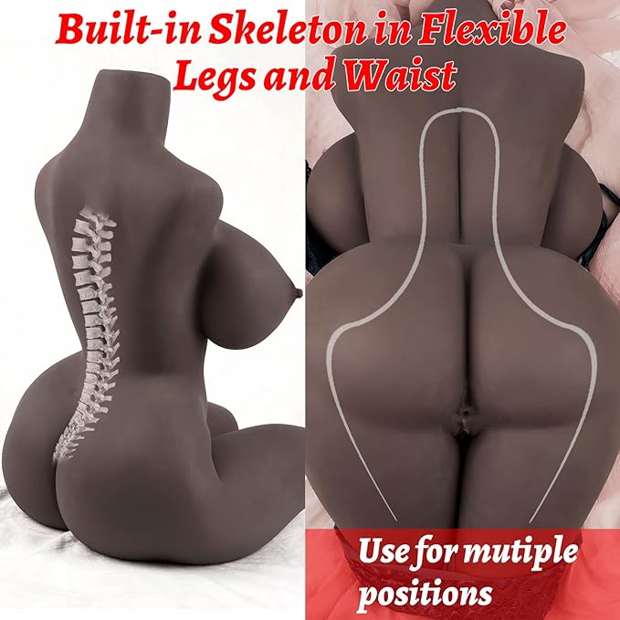 Realistic Torso Sex Doll with Dual Stimulation Design