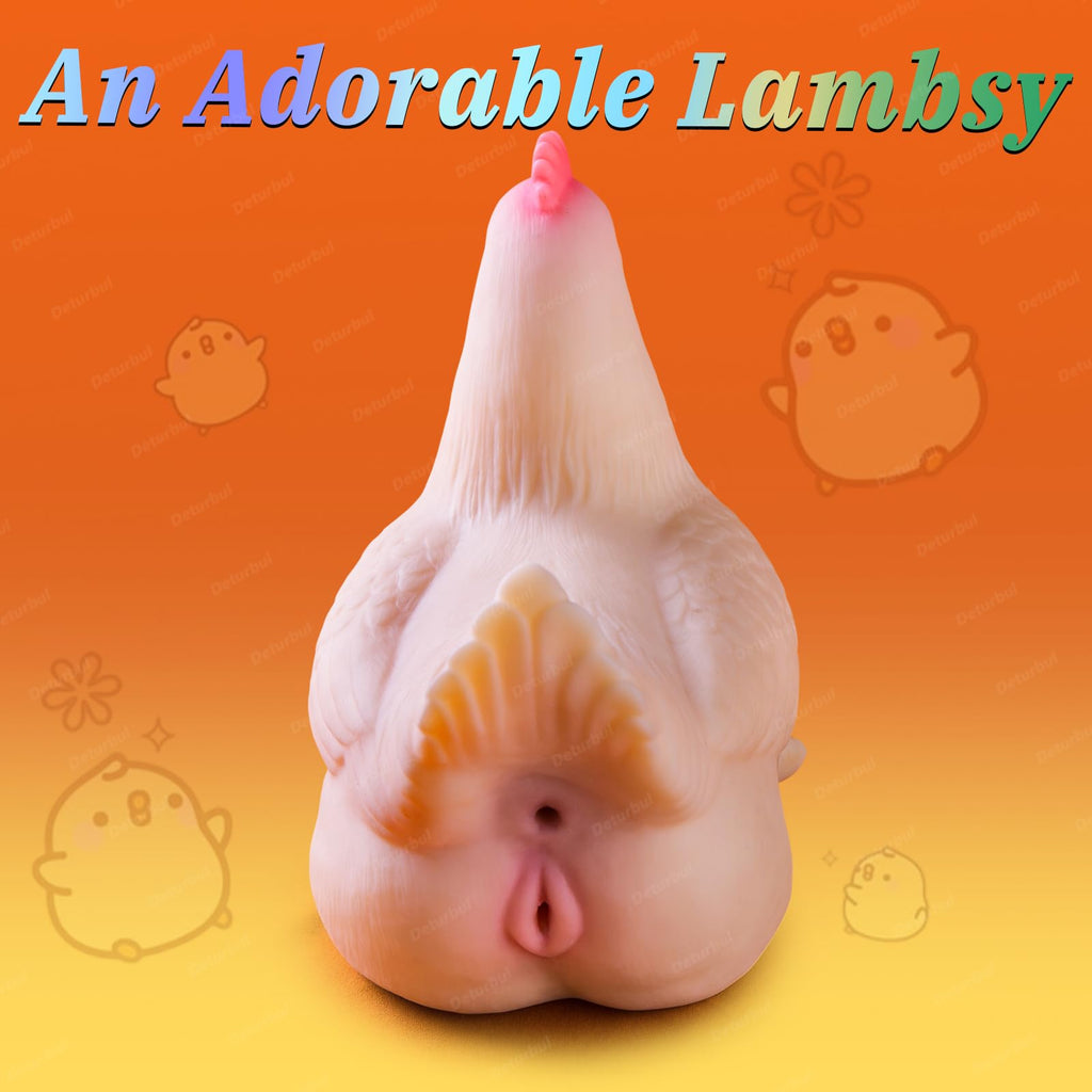 Cute Chicken Animal Sex Toy Stroker with Realistic Texture
