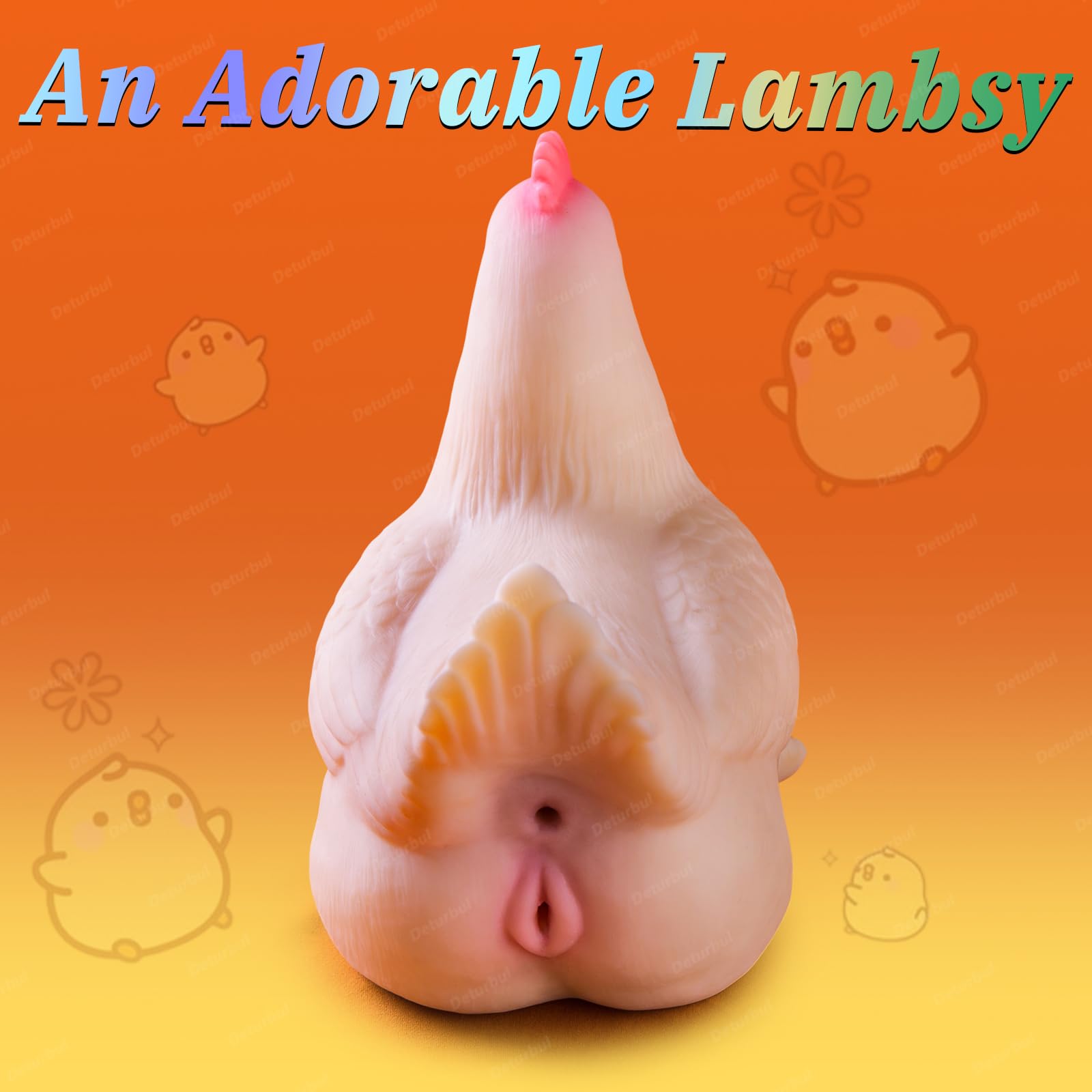 Cute Chicken Animal Sex Toy Stroker with Realistic Texture