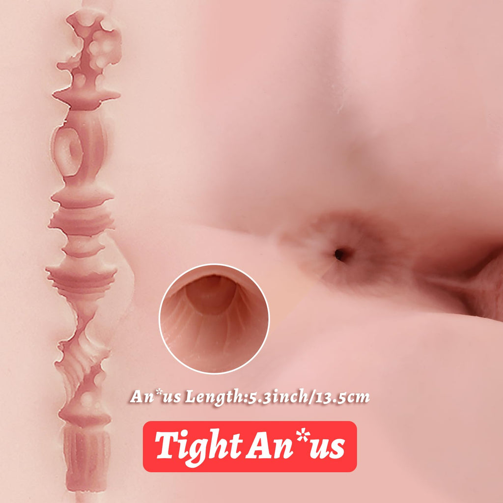 Realistic Male Torso Sex Doll with Flexible Dildo