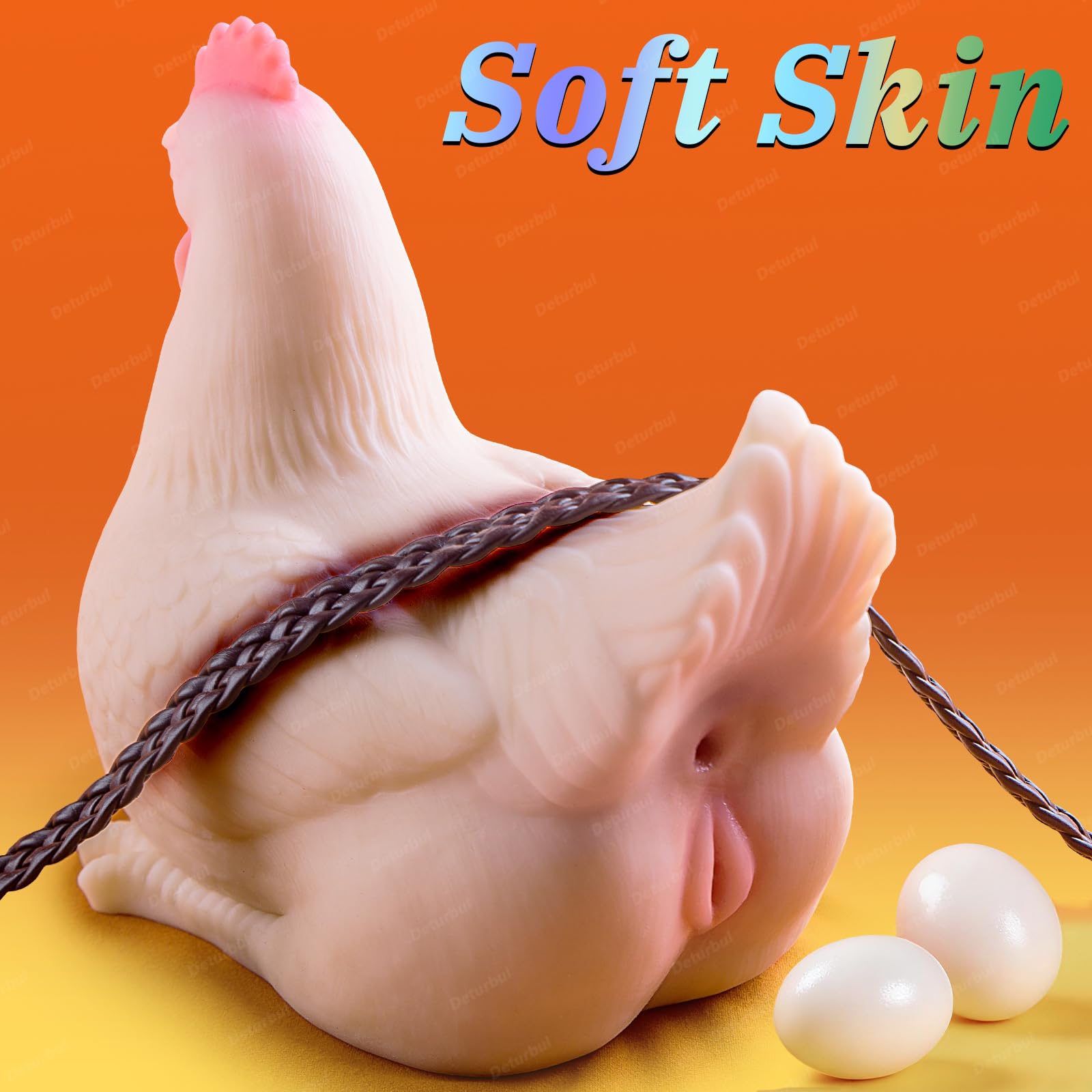 Cute Chicken Animal Sex Toy Stroker with Realistic Texture