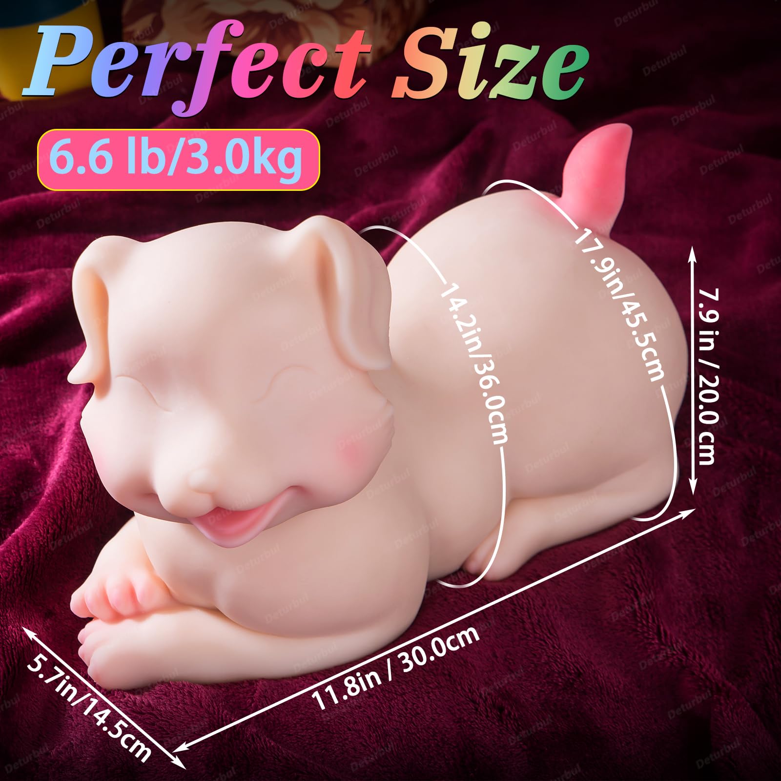Realistic Puppy Torso Sex Toy for Men with Stroker Design