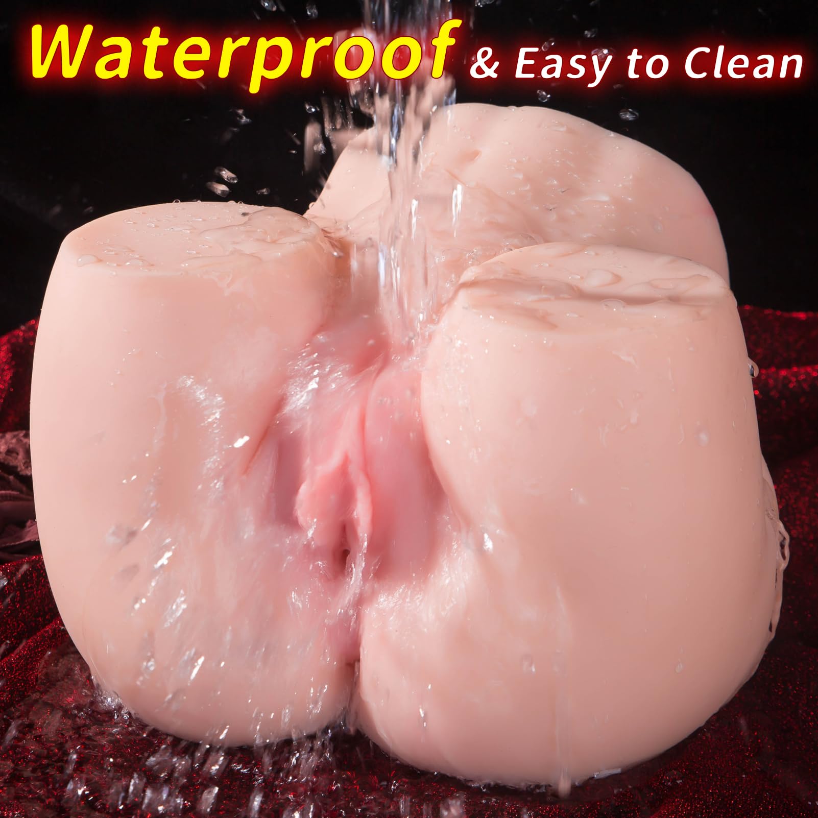 Self-Lubricating Butt Torso Stroker with Dual Channel Design