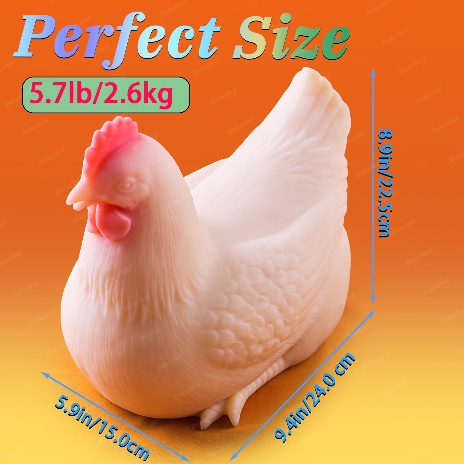 Cute Chicken Animal Sex Toy Stroker with Realistic Texture