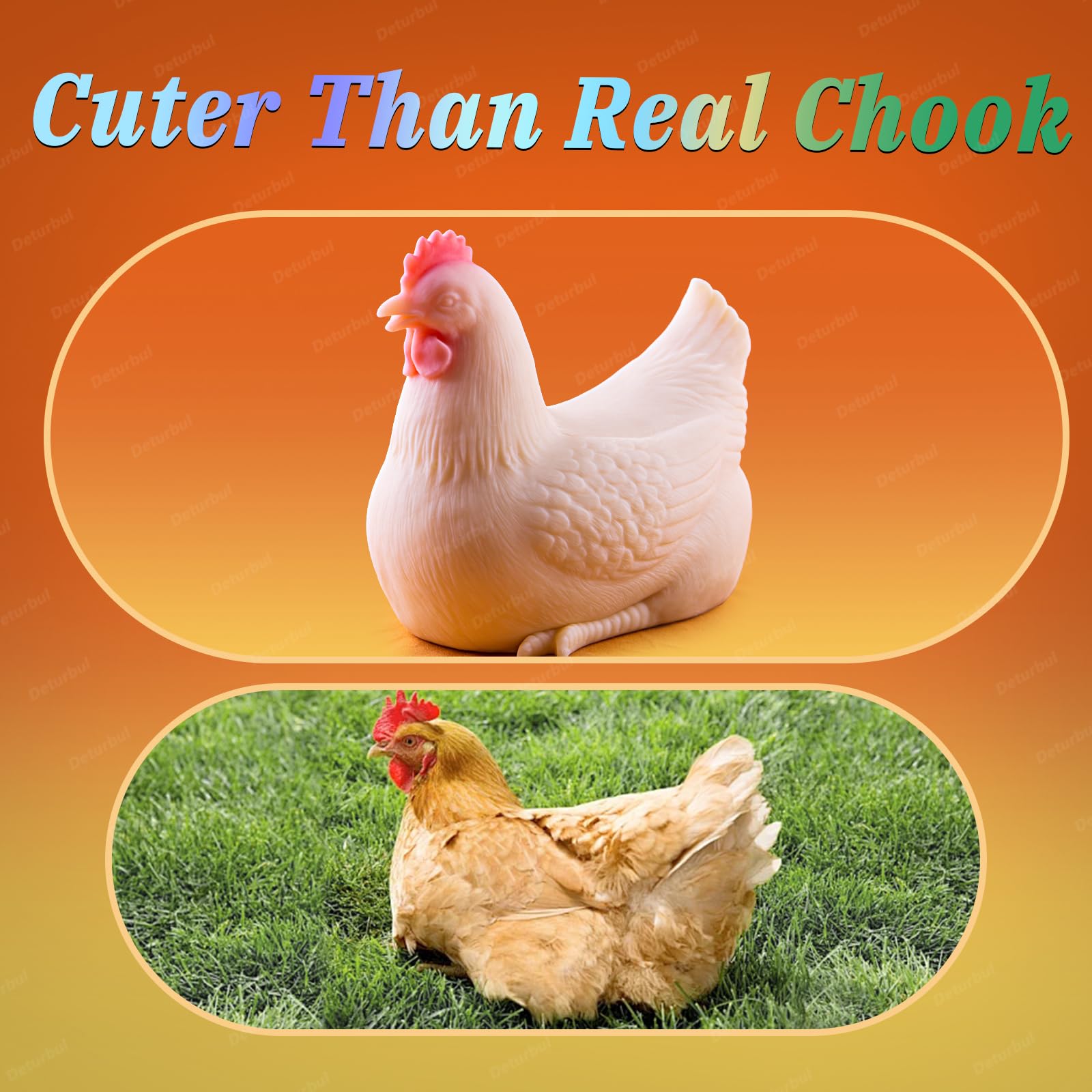 Cute Chicken Animal Sex Toy Stroker with Realistic Texture