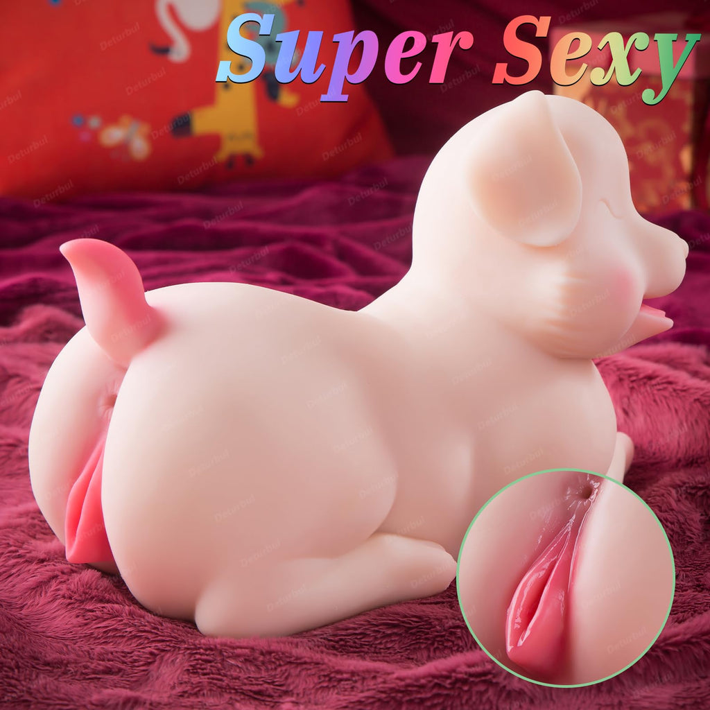 Realistic Puppy Torso Sex Toy for Men with Stroker Design